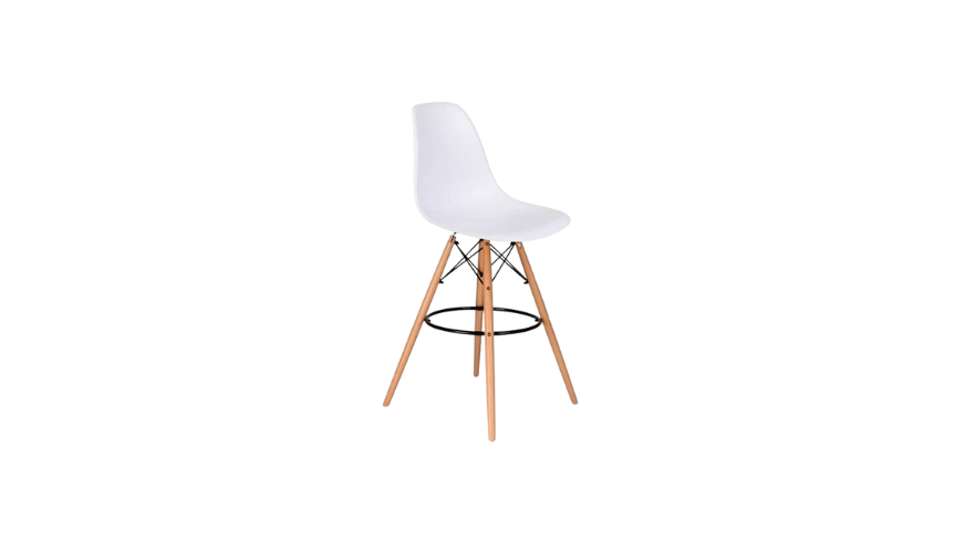 Стул барный Eames белый