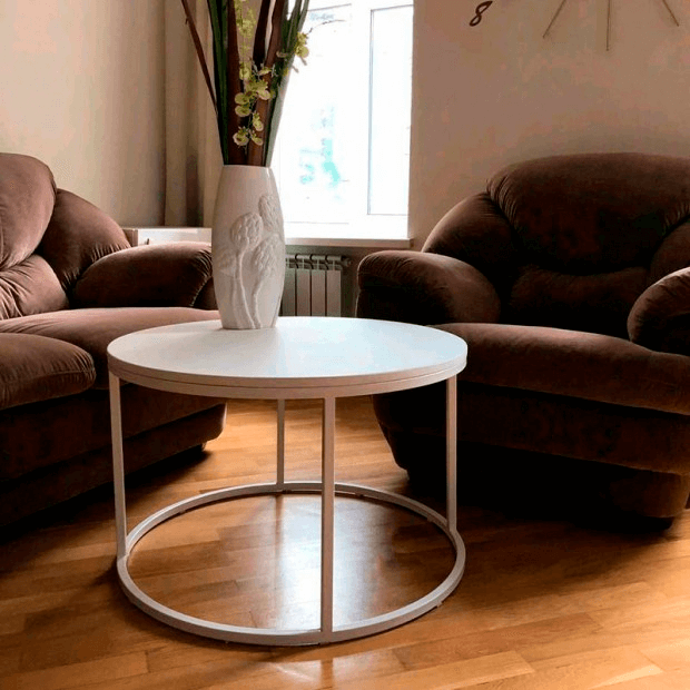 Журнальный стол Round White