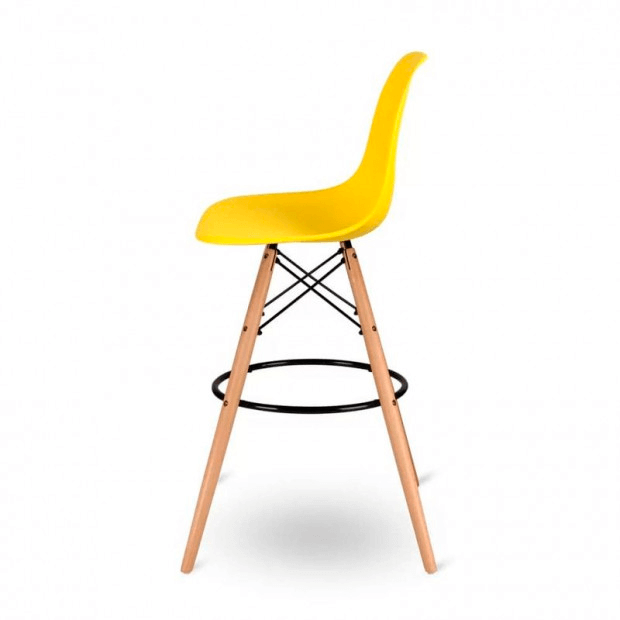Стул барный Eames желтый