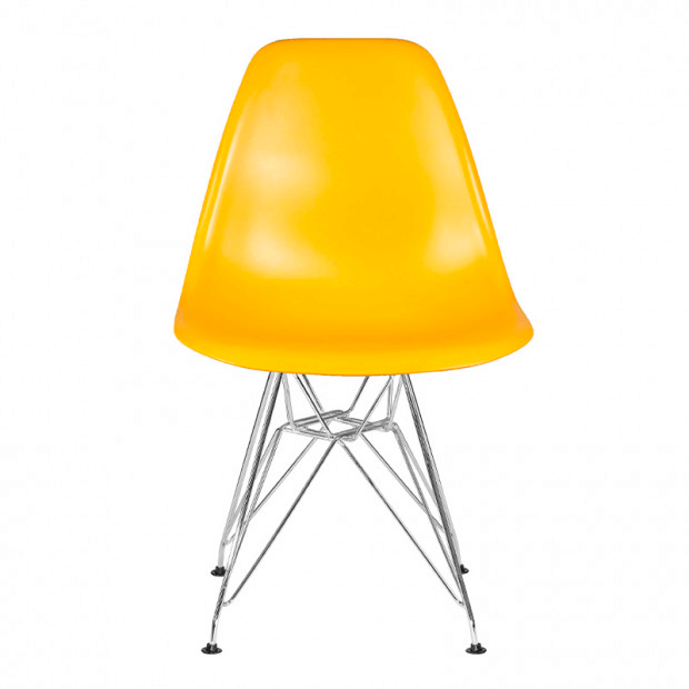 Стул Eames металл желтый