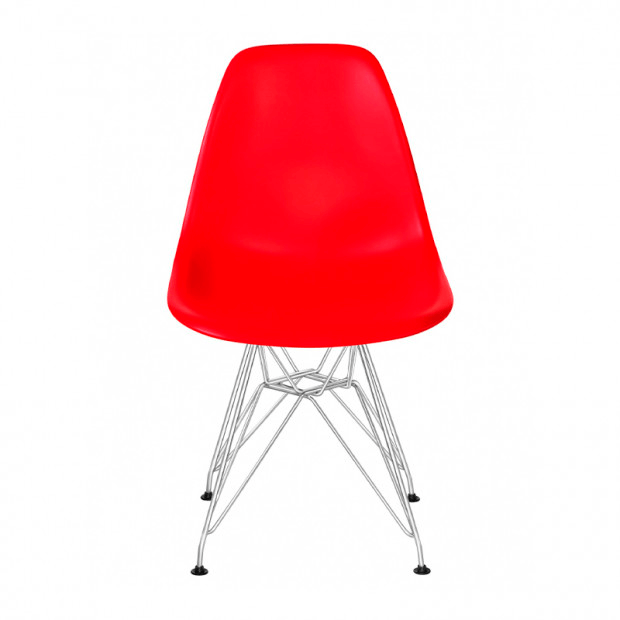 Стул Eames металл красный