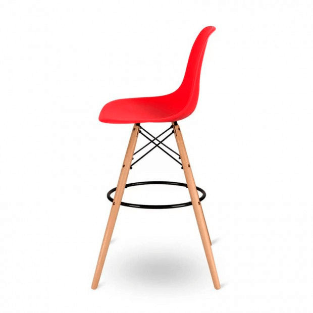 Стул барный Eames красный