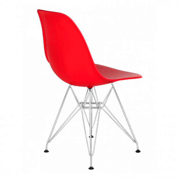 Стул Eames металл красный