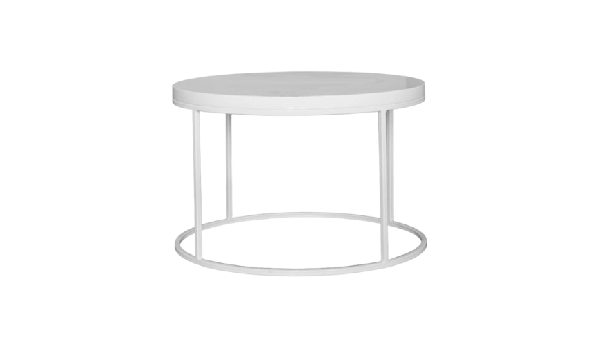 Журнальный стол Round White
