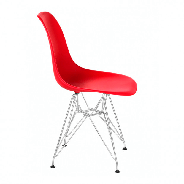Стул Eames металл красный