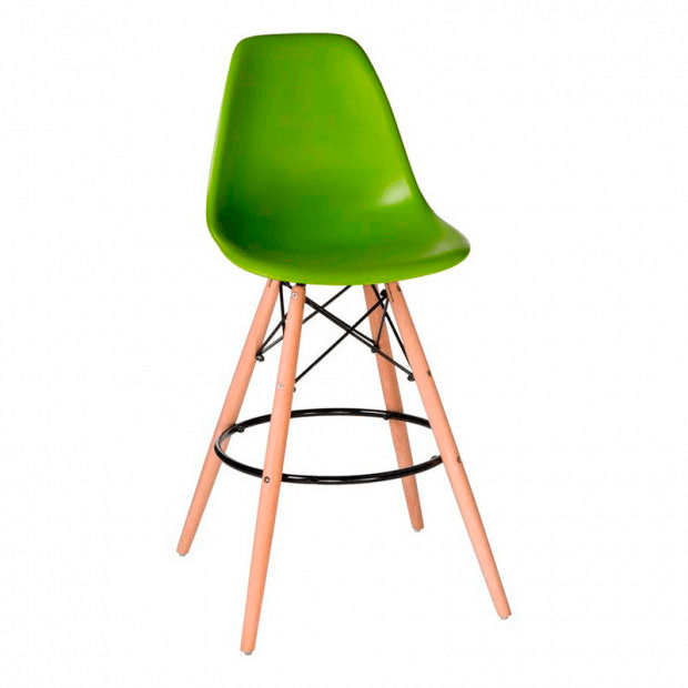 Стул барный Eames зеленый