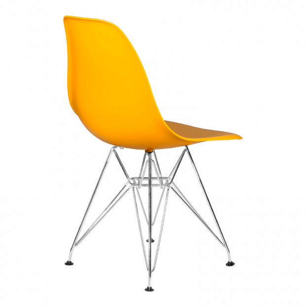 Стул Eames металл желтый