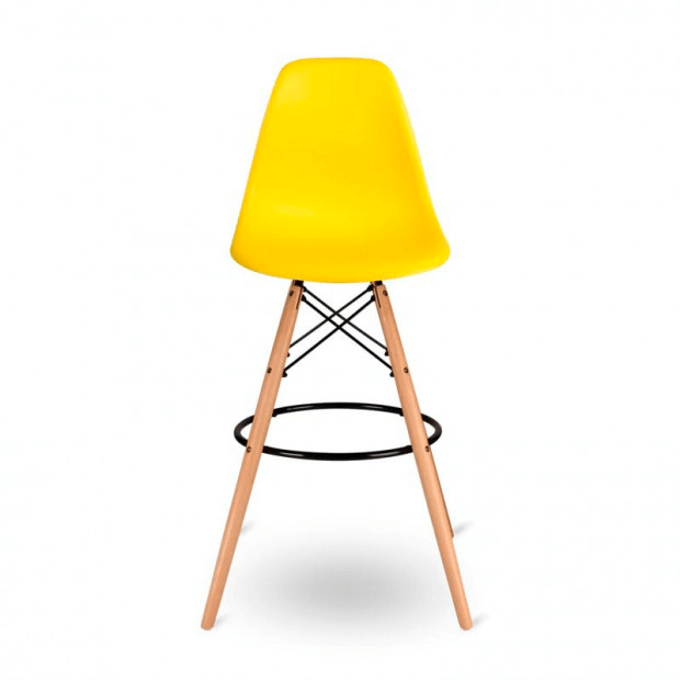 Стул барный Eames желтый