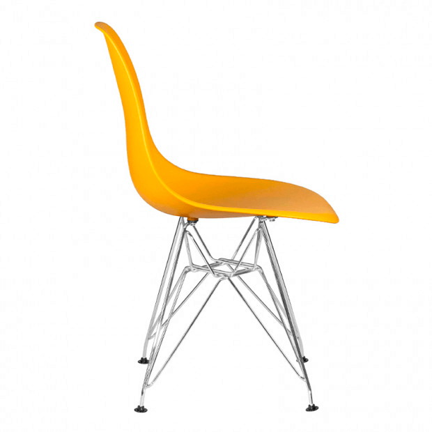 Стул Eames металл желтый