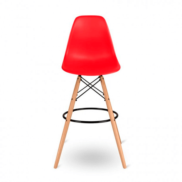 Стул барный Eames красный