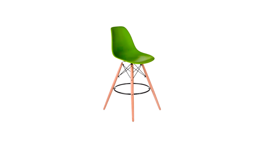 Стул барный Eames зеленый