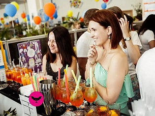 Выездной bubble tea бар для компании Upeco 