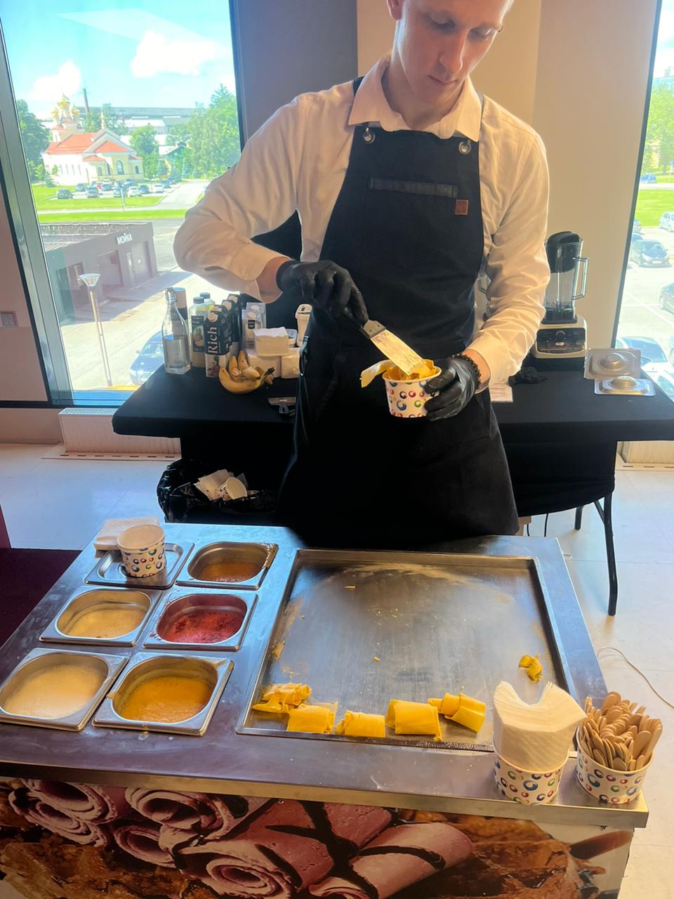 Жареное мороженое