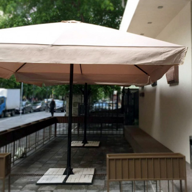 Зонт уличный 3х3 м с центральной опорой