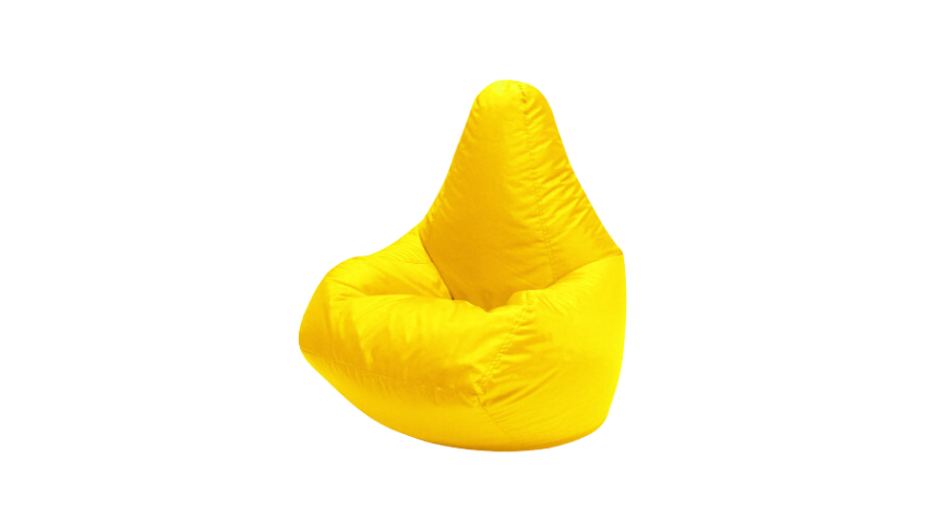 Пуф кресло-мешок желтый