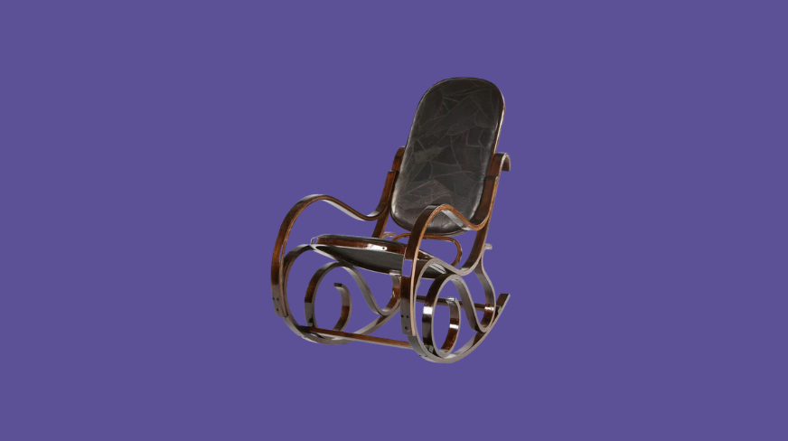 Кресло-качалка ЭкоКожа