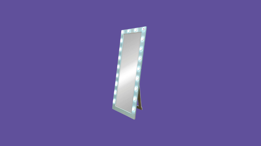 Гримерное зеркало напольное с подсветкой Континент